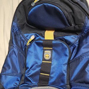 Mint timberland backpack. Blue/yellow.